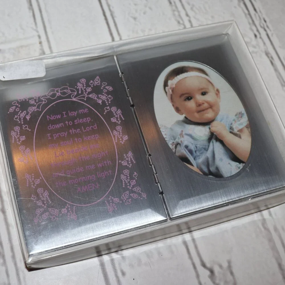 💗 Dicksons Prayer Photo Frame · 7x5 · Silver & Pink